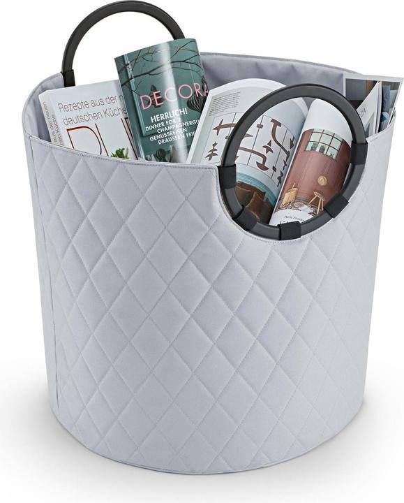 Produktbild reisenthel Aufbewahrungsbox Frame Rhombus Hellgrau (42 x 40 cm, 35 l)