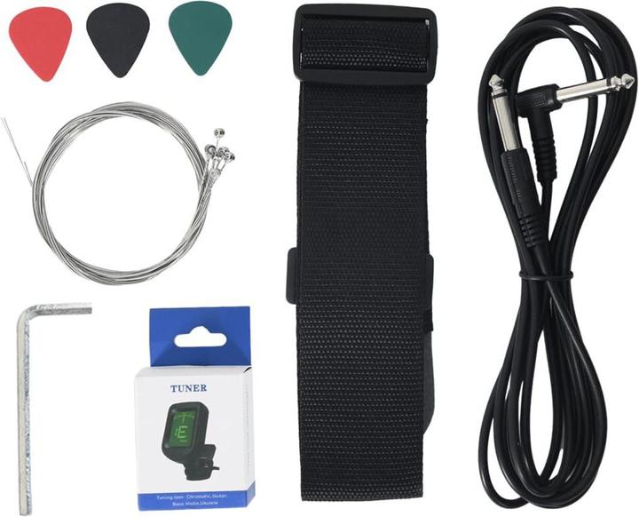 Produktbild vidaXL Jeannine (E-Gitarre, Holzwerkstoff, Birkenholz, Massives Bergahornholz)