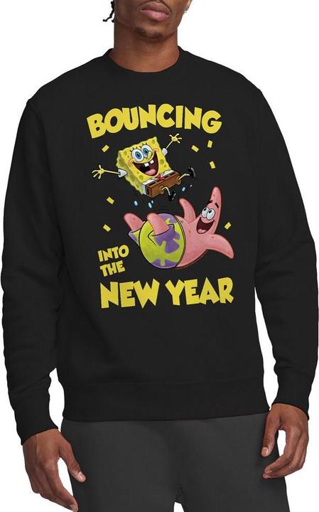 Produktbild Spongebob Squarepants Bouncing Into The New Year Sweatshirt (L)