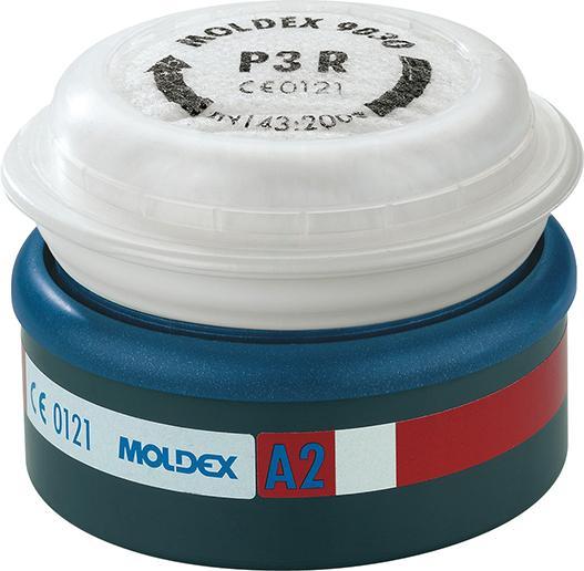 Produktbild Moldex EasyLock gasfilter 9230 01 A2P3 6 stk - (6 stk.)