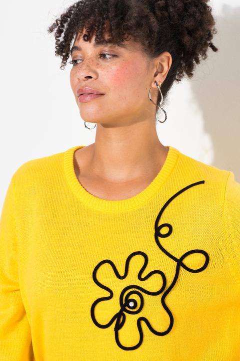 Produktbild Miamoda Pullover, Blumen, Ballon-Langarm (46, 48)