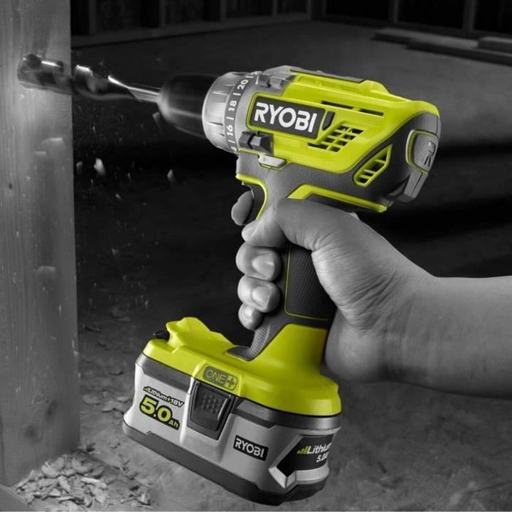 Actual product image Ryobi ONE+ 18V cordless drill driver (Drill driver)