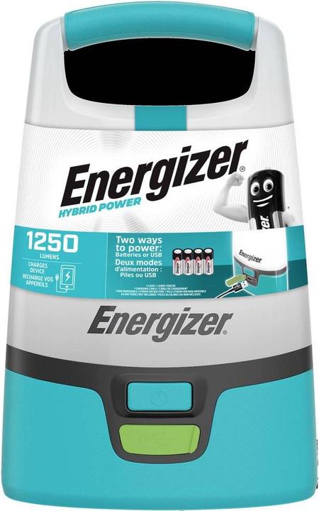 Image du produit Energizer E304157500 Hybrid Powered LED Camping Lanterne 1250lm sur batterie, sur piles Porte