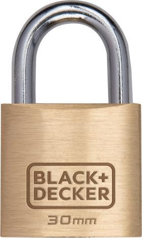 Produktbild Black & Decker Padlock 30mm standard shackle