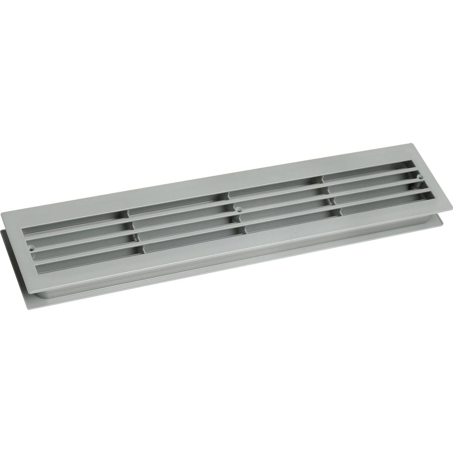 Elco, Belüftungssystem, Lüftungsgitter für Zimmertüren 454 x 90 mm TS 35-45 mm Kunststoff grau