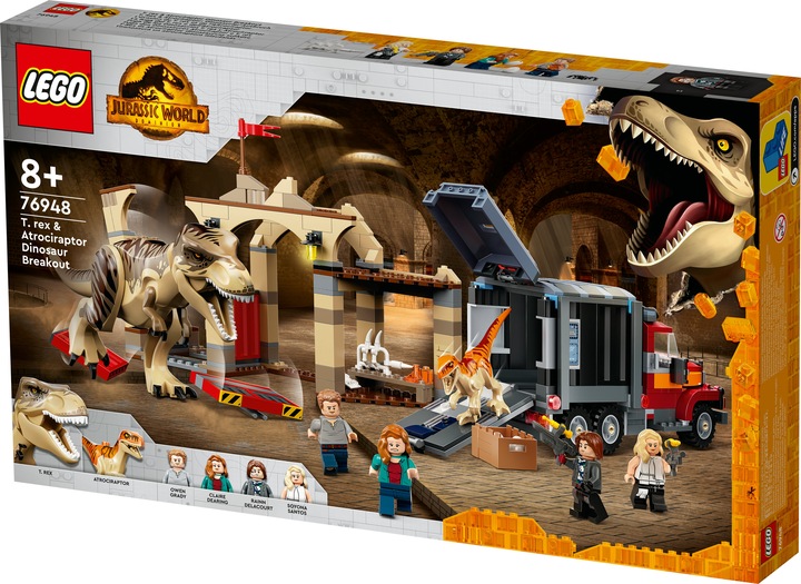 Immagine prodotto LEGO T. Rex e Atrociraptor: epidemia di dinosauri (76948, LEGO Jurassic World)