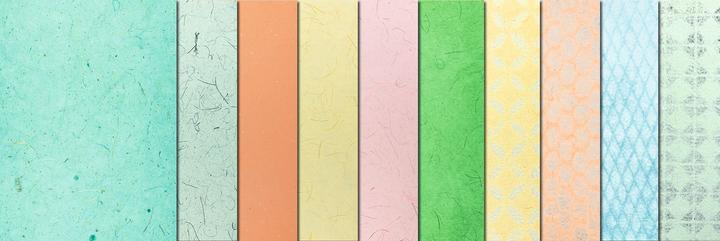 Actual product image Ursus Craft paper Natural Papers 10 pieces, pastel (70 g/m², 10x)