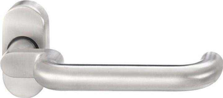 Produktbild EDI Profiltürdrückerlochteil 1130/2033 Edelstahl EST oval 8 mm gekröpft (Türgarnitur)