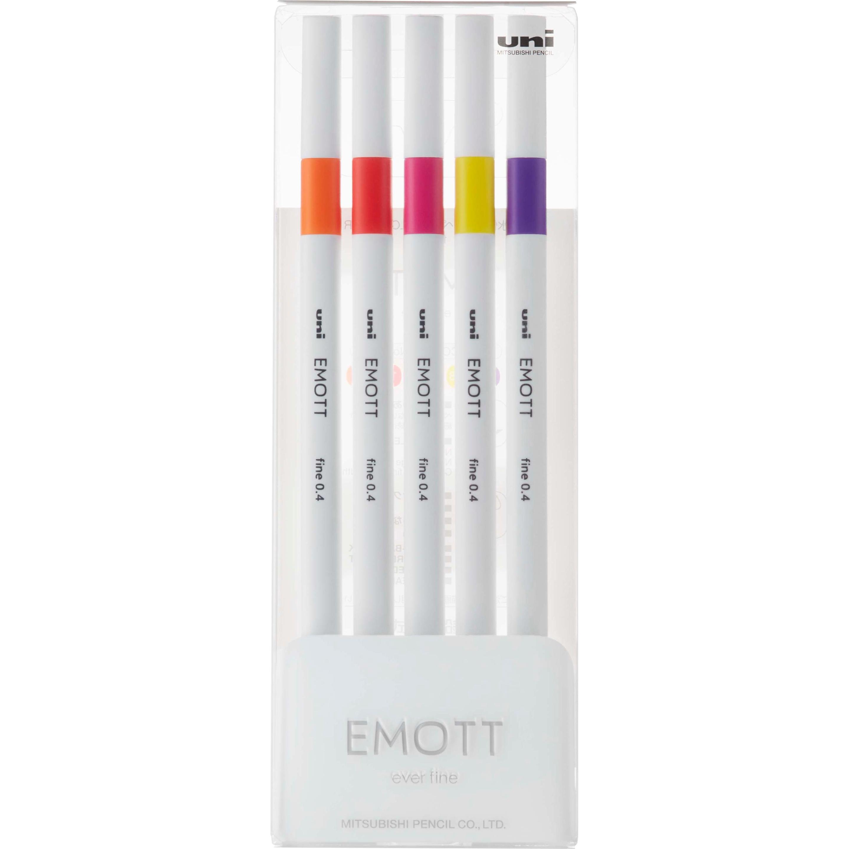 Uni-ball Faserschreiber Emott Passion 0.4 mm, 5er-Set (Passion, 5 x) (10.1.0039)