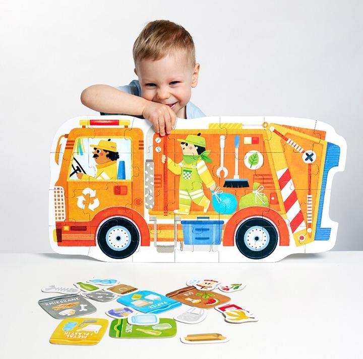 Produktbild Czuczu Moto Puzzle Müllwagen 2+, 3+ (26 Teile)