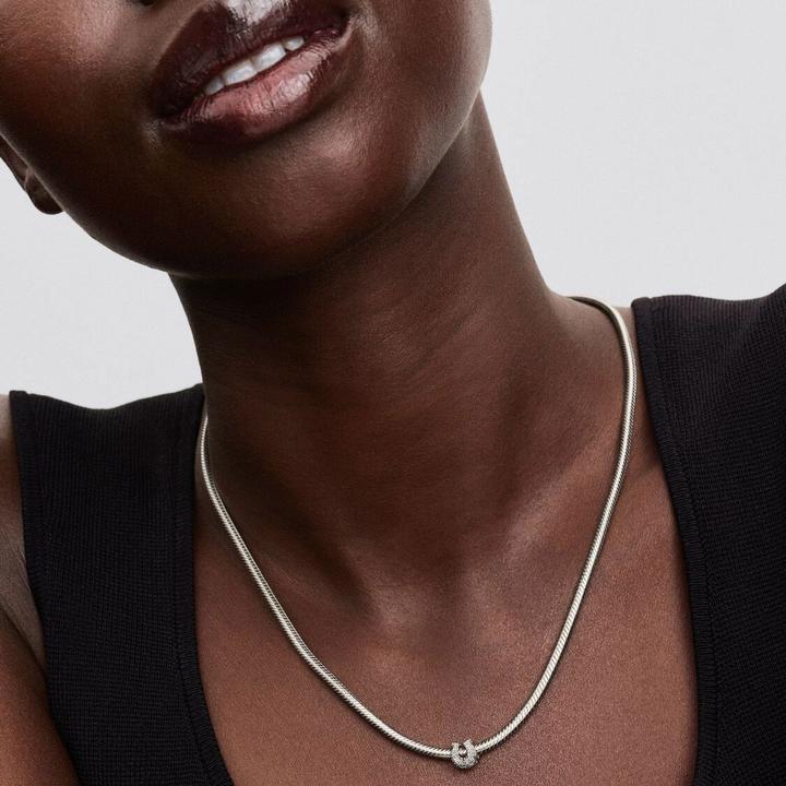 Image du produit Pandora Mini breloque en forme de fer à cheval texturé (Argent 925, Argent massif)