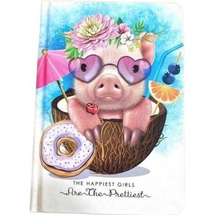 Teka, Quaderni + Bloc notes, Dekoratives Notizbuch A6/64K glatt TW Świnka FRESH (A6)