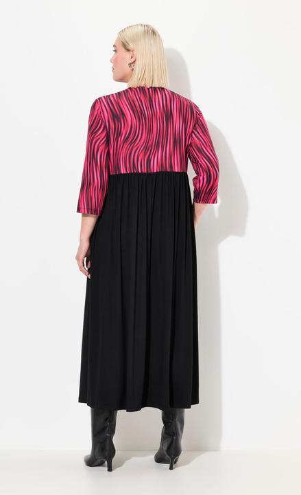 Produktbild Ulla Popken Jerseykleid, A-Linie, Alloverprint (54)