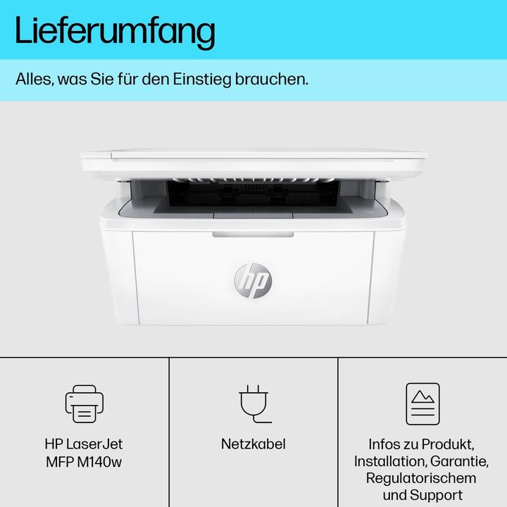 Image du produit HP LaserJet MFP M140w (Laser, Noir et blanc)