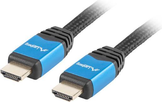 Produktbild Lanberg Kabel Premium CA-HDMI-20CU-0010-BL (HDMI M - HDMI M 1m schwarze Farbe) (1 m, HDMI, 2.0)