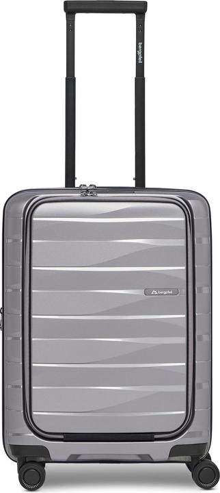 Actual product image Bergpfeil Travel 4 Rollen Kabinentrolley 55 cm Laptopfach mit Dehnfalte (46 l)