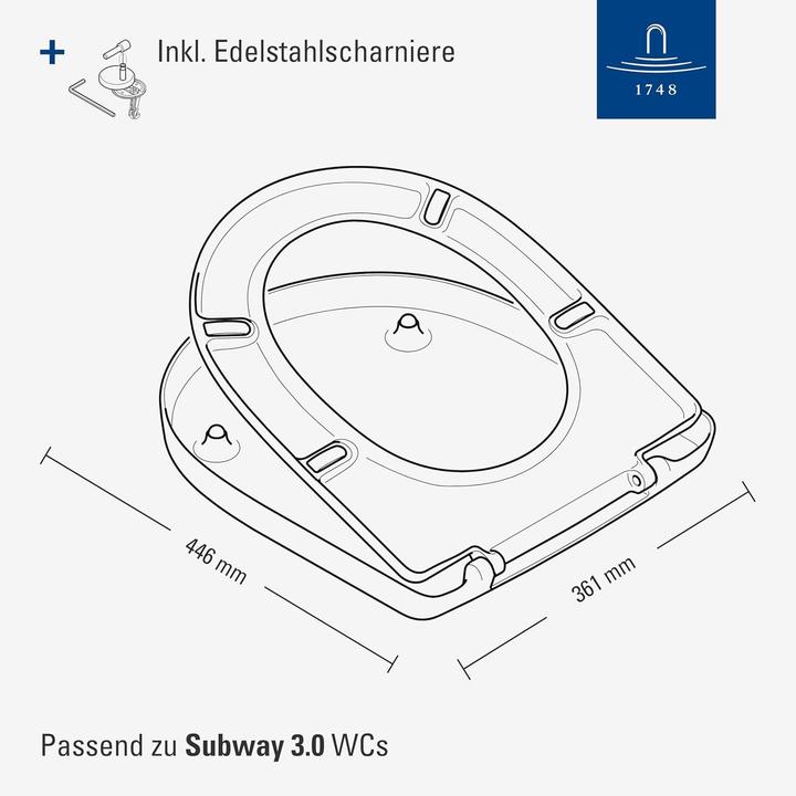 Produktbild Villeroy & Boch Subway WC-Sitz