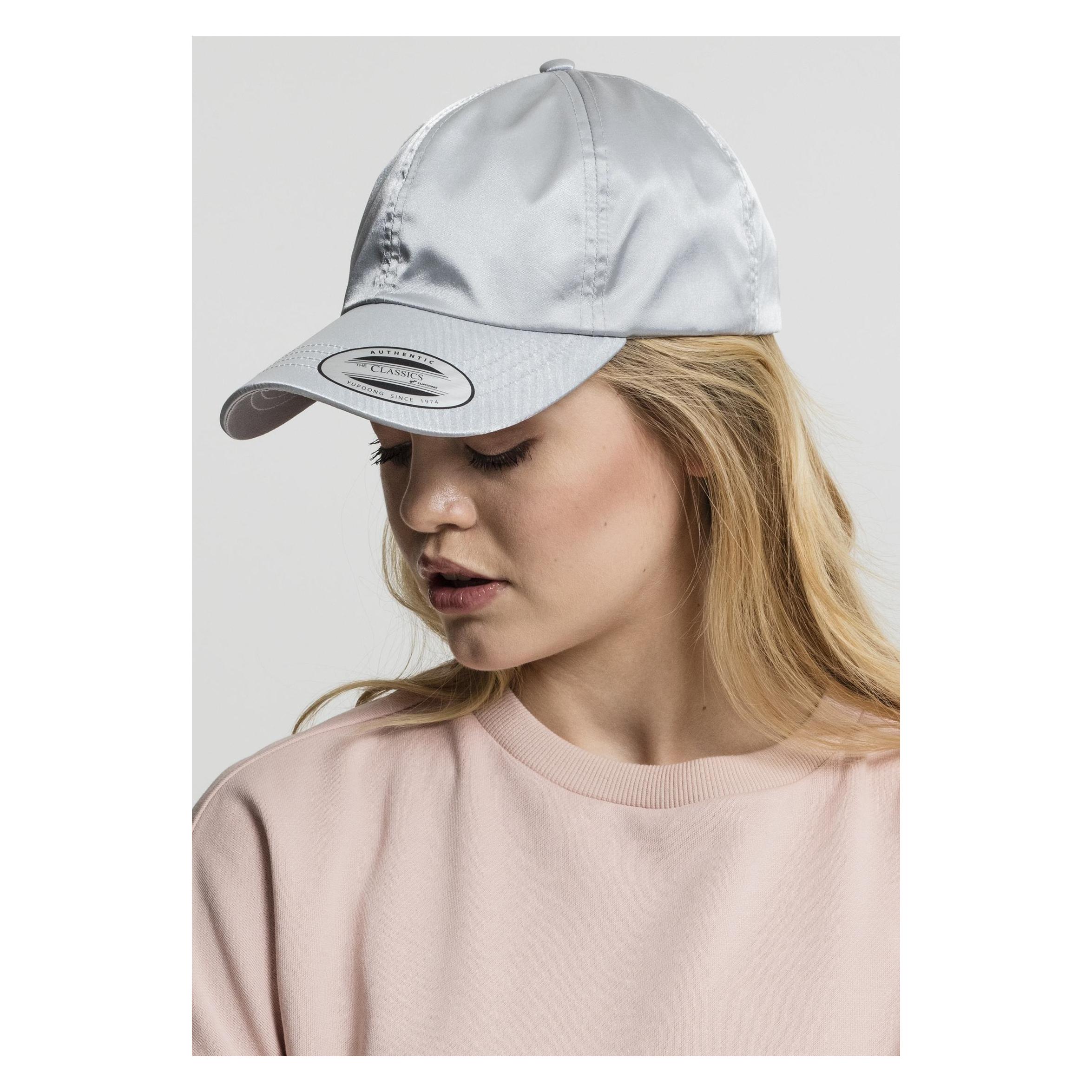 Flexfit, Unisex, Cap, Low Profile Satin Cap, Silber, (One Size)