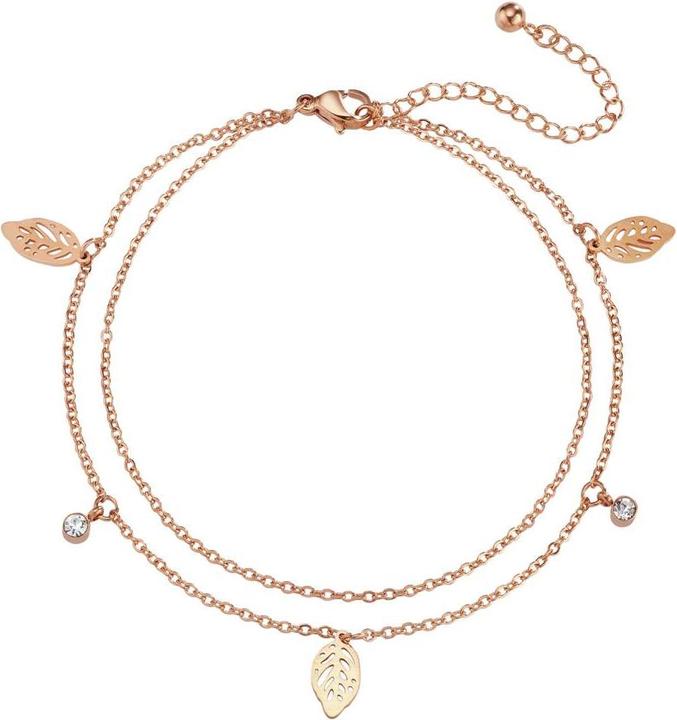 Produktbild Bijouteria Armband (26 cm, Edelstahl, PVD Beschichtung (goldfarbig), Kristall)