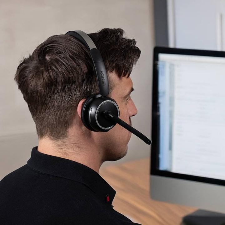 Immagine prodotto Lindy L118 Kabelloses Bro-Headset (Cablato, Senza fili, USB-C)