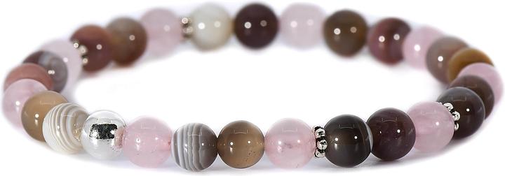 Actual product image Balibay Abelia (18 cm, Rose quartz, Agate, Gemstone, 14 carat gold)