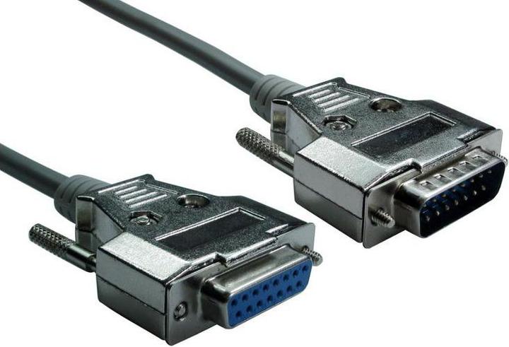 Productafbeelding RS PRO Seriële kabel / Sub-D, 15-polig Stekkernippel / Su (1 m)