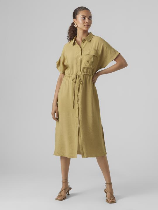 Produktbild Vero Moda Vmiris S/S Shirt Calf Dress Wvn Noos Kleid (S)