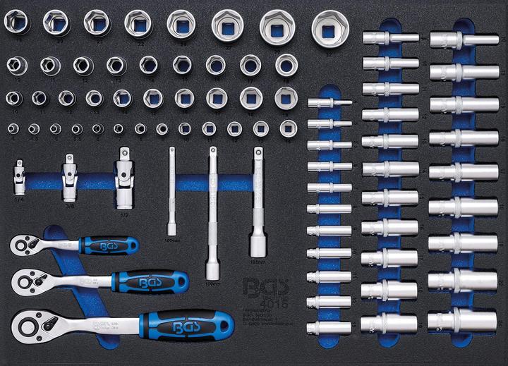 Actual product image BGS Tool Tray 3/3: Socket Set 80 pcs.
