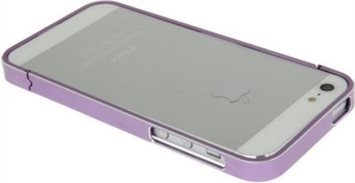 Actual product image König Design Protective cover aluminium bumper for mobile Apple iPhone 5 & 5S purple (Apple iPhone 5)