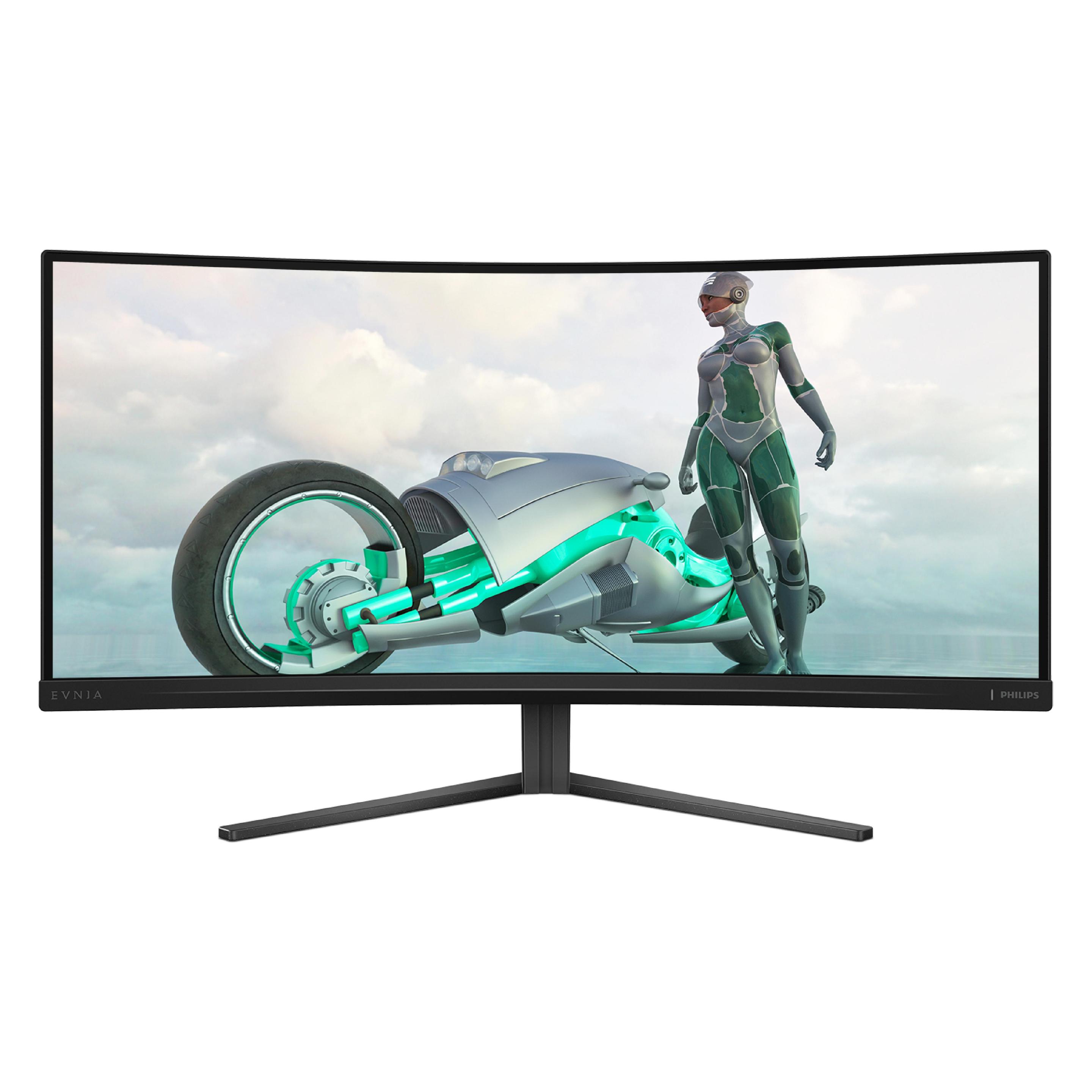Philips Evnia 34M2C3500L (3440 x 1440 Pixel, 34"), Monitor, Grau