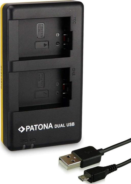 Immagine prodotto Patona Caricatore rapido doppio per Leica BP-DC9 Panasonic DMW-BMB9 V-Lux V-Lux 2 VLux 2 II incl. Micro (Caricabatterie per fotocamere)