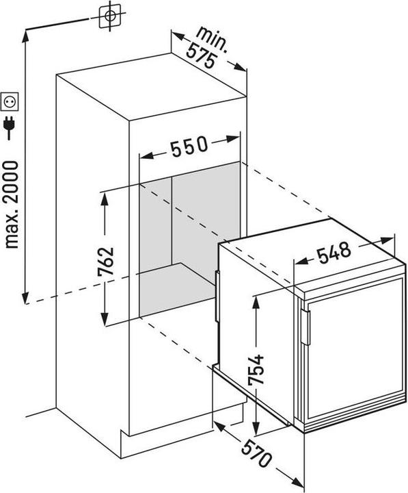Produktbild Liebherr Liebherr-Kühlschrank-EKc 1424-26-091597851 (Einbau, 86 l)