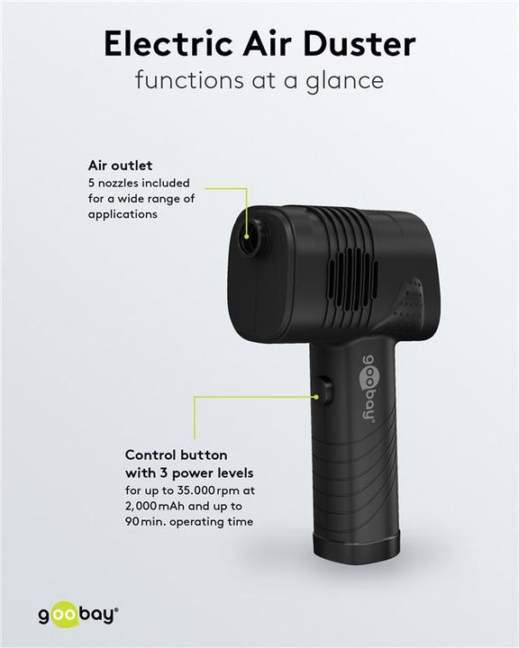 Image du produit Goobay Souffleur de poussière électrique