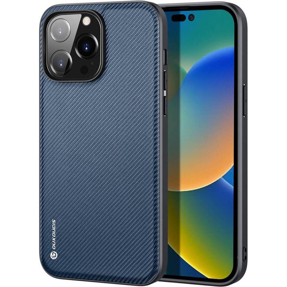 Dux Ducis Fino Series Hardcase Hülle (Apple iPhone 14 Pro Max), Smartphone Hülle, Blau