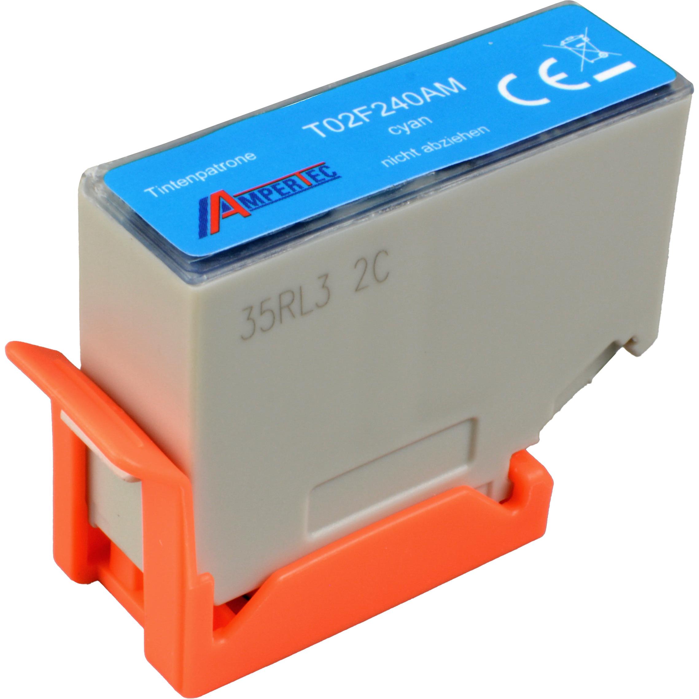Ampertec, Druckerpatrone, Tinte ersetzt Epson C13T02F240 cyan 202 (C)