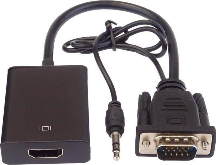 Image du produit PremiumCord VGA+audio elektronickÃ½ konvertor na rozhranÃ HDMI FULL HD 1080p (Audio, VGA, 20 cm)