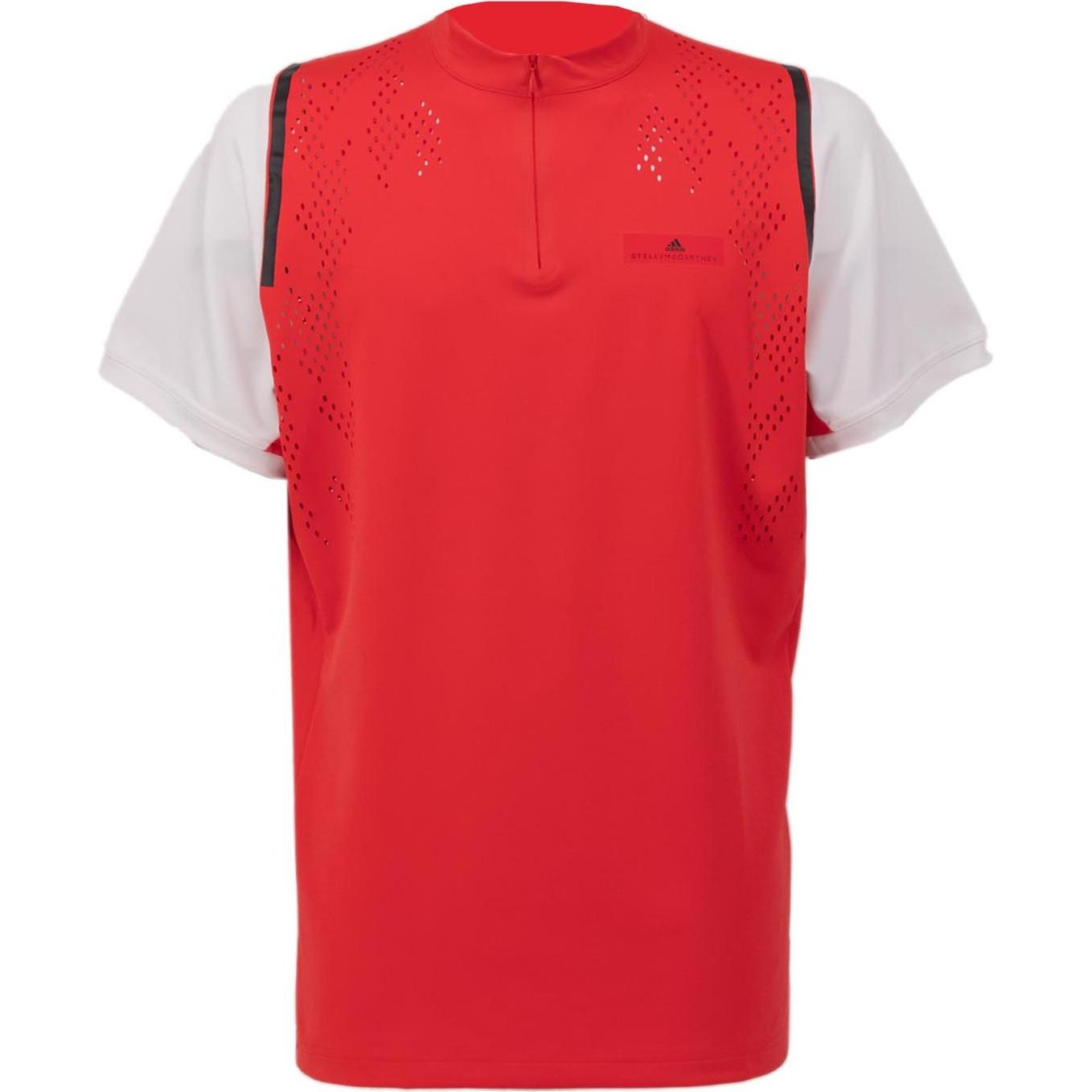 adidas, Sportshirt, Barricade Tennis Asmc Stella McCartney Zipper T-Shirt (L), Rot, L