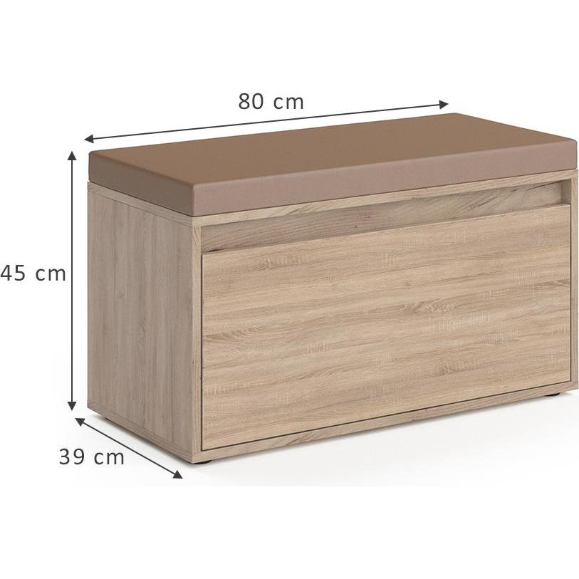 Thumbnail - Vicco, Schuhschrank, Iker (80 x 45 x 39 cm)