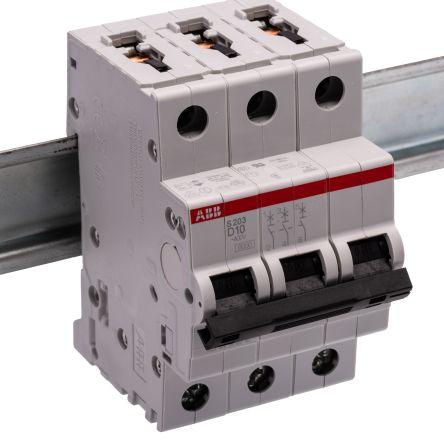 Image du produit ABB Disjoncteur 6ka Courbe D Tripolaire 10a