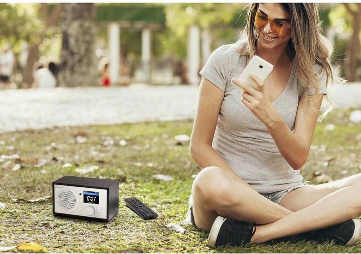 Produktbild Renkforce Internet Radio Bluetooth, AUX, WLAN, DLNA-fähig, tragbar mit Akku (Internetradio, Bluetooth, WLAN)