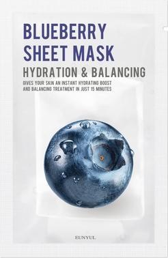 Actual product image Eunyul Sheet Maskueberry moisturising face mask withueberries 22ml (22 ml)