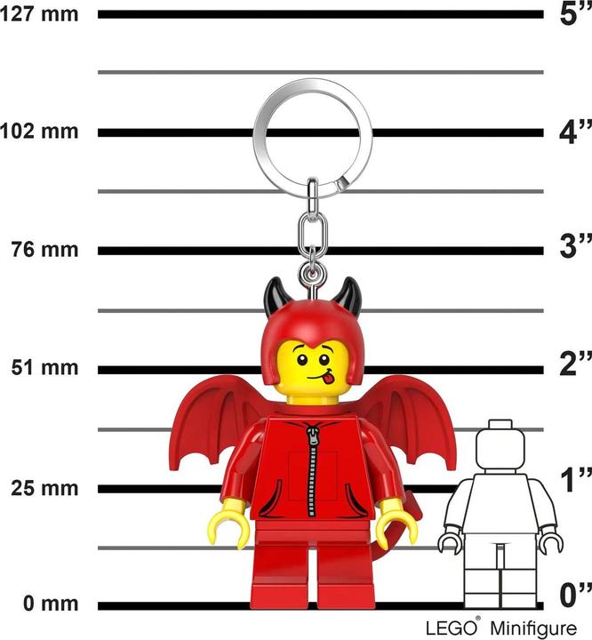 Produktbild Dungeons & Dragons LEGO Minifigures Schlüsselanhänger mit Leuchtfunktion Kleiner Teufel 8 cm