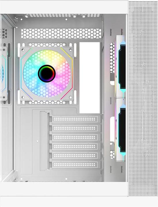 Immagine prodotto Itek Boitier Moyen Tour ATX Dark Cave DS RGB avec panneaux vitrés (Blanc) (mATX, Mini-ITX, ATX)