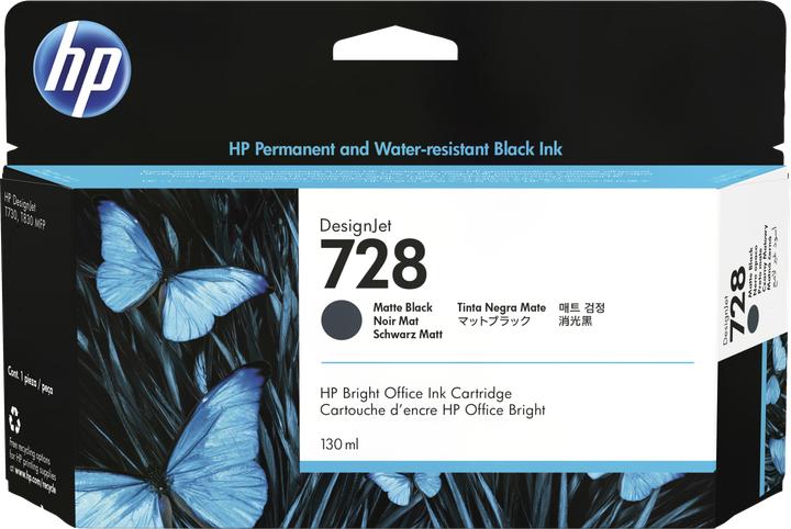 Image du produit HP Cartouche d'encre 728 Matte DesignJet (MBK)