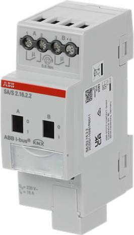 Actual product image ABB Switch actuator 2gang, 16A, REG SA/S2.16.2.2 (Switch actuator)