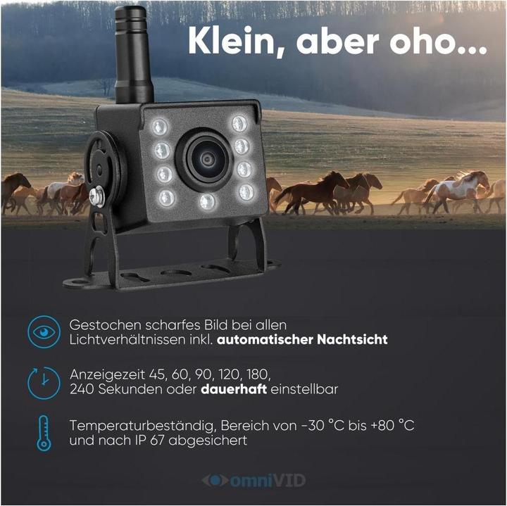 Actual product image OmniVID Equi-Cam mit 5 Zoll Monitor