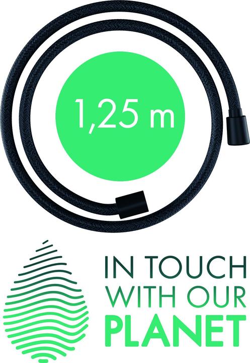 Image du produit hansgrohe Designflex flexible de douche textile, longueur 1250mm, 28220 (125 cm)