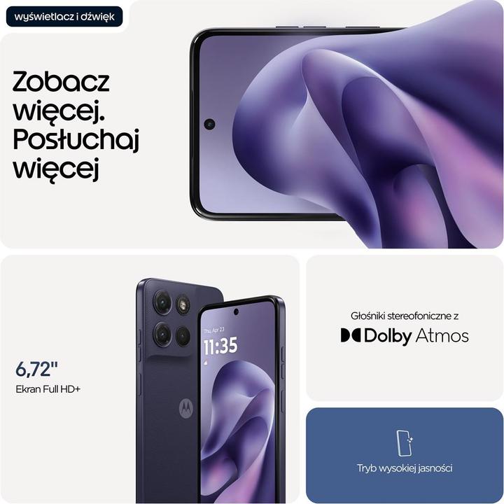 Produktbild Motorola G17 8/128GB Evening Blue (128 GB, Evening Blue, Violett, 6.72", Dual SIM)