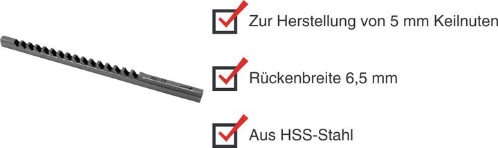 Image du produit Paulimot HSS-Räumnadel 5 mm