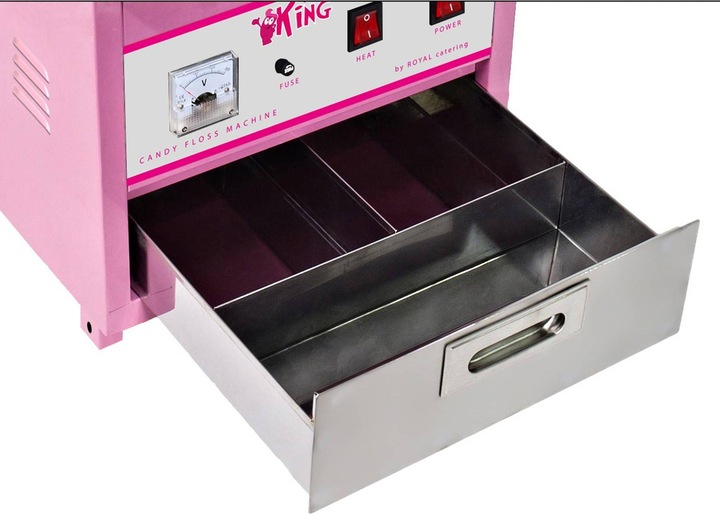 Royal Catering RCZC-1200-W Machine à barbe à papa avec chariot